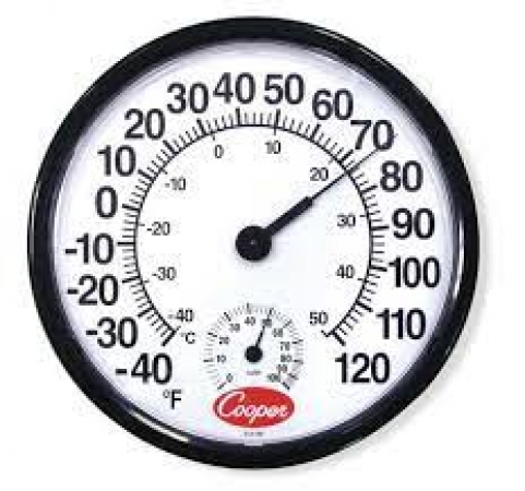 Cooper-Atkins TRH158-0-8 Digital Temperature/Humidity Wall Thermometer